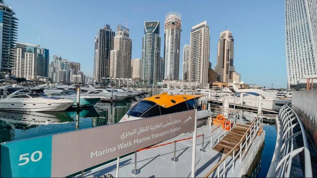 High Floor With City Skyline & Burj Khalifa View 3 Bedroom Unit Marina Dubai Bagian luar foto